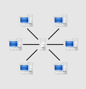 rede centralizada centralized network