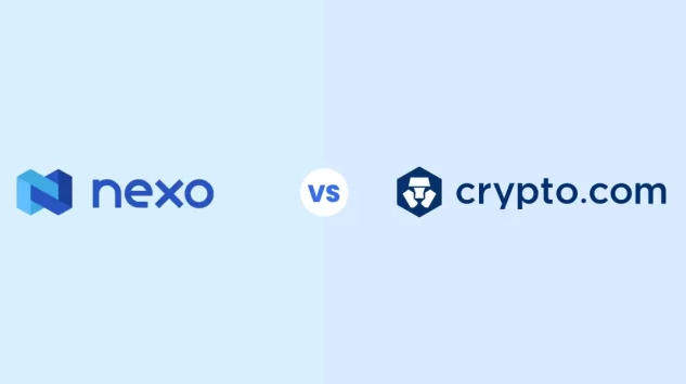 nexo e crypto.com comparativo logos