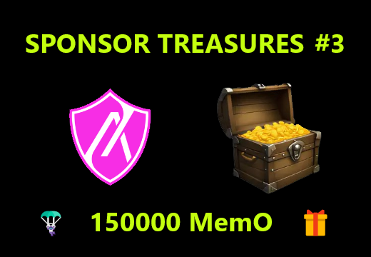 sponsor treasures 3 memo rewards